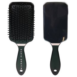 A rose gold hexagon hairbrush with a sleek, modern design. The brush features a sturdy plastic handle and bristles that gently detangle and smooth hair.