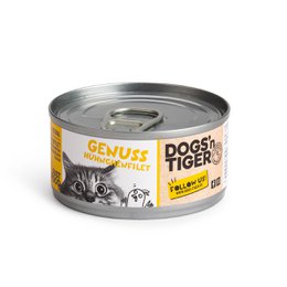  Grain-free wet cat food in 70g, 12x 70g, and 24x 70g cans. Features chicken as the main ingredient. Suitable for adult cats.