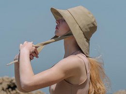Chapeau large en coton