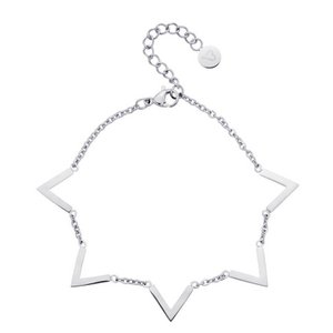 Queen V Anklet Silver