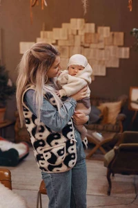 Woolen body warmer - Yin Yang - Adults