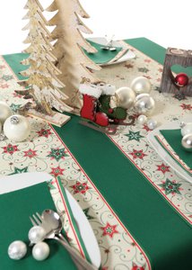 Airlaid-Mitteldecke MD Uni dunkelgrün