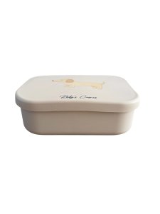 Brotkasten aus Silikon – Dackel – Beige