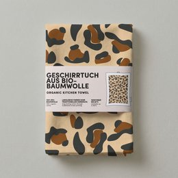 Geschirrtuch Bio Baumwolle - Leo Muster - Nr- 10