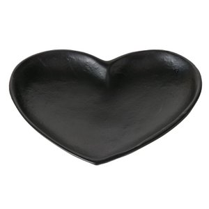 Schüssel aus Metall in Herzform, H2cm