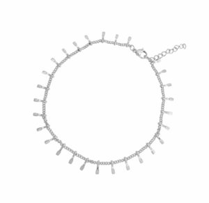 Stainless Steel Trendy Anklet - Silver