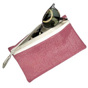 Glasses case, “Scintillant” pink