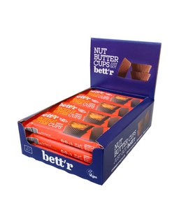Nut Butter Cups with Peanut Cream 3x13g, Full Box 12x39g, organic, Bett’r