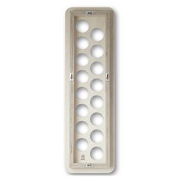 Especiero blanco · con 16 vasos · contrachapado de abedul · Frente HPL blanco