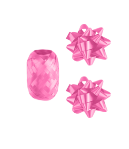 Geschenkzubehör - Set in Babyrosa