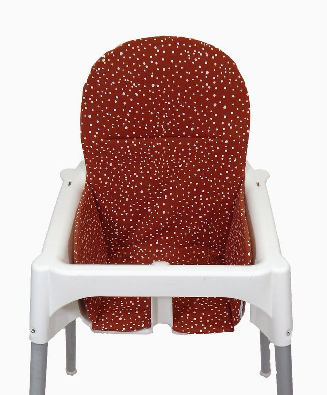 Ikea Antilop Insert Cushion - Rust/Red with White Dots
