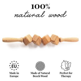 Terninger Træ Cellulite Massage Roller Lymfedrænage Massager Maderotherapy