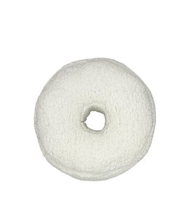 Letter Teddykussen, wit