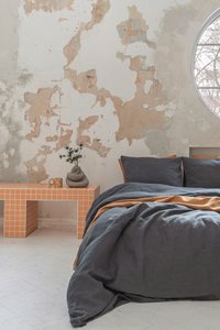 Bettwäsche-Set aus Leinen / Midnight