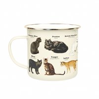 Geschenk Republik Mok Emaille - Emaille Becher - Katzen