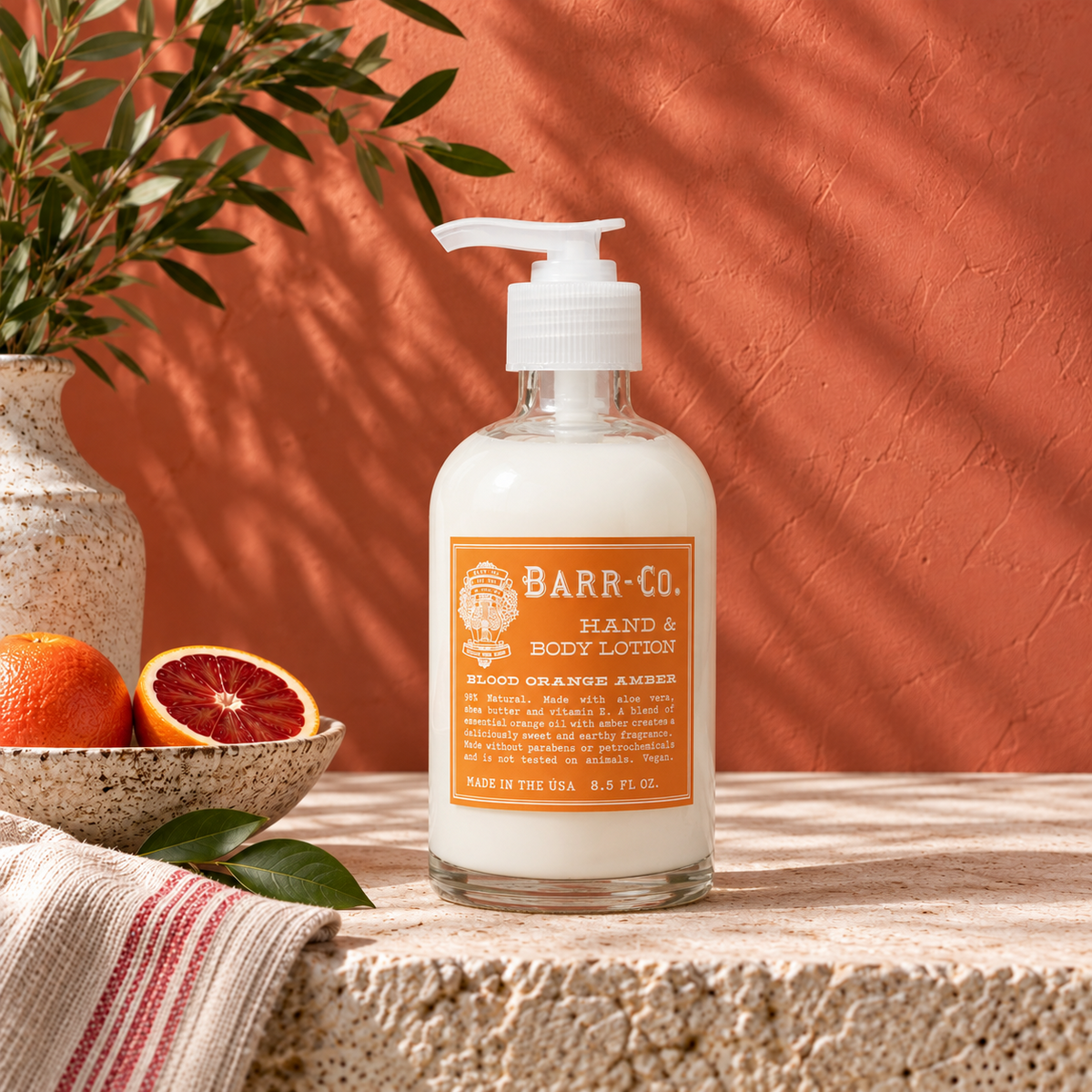 Loción de Shea Shea Barr-Co Soap Shop Blood Orange Amber
