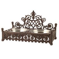 Dieren voerbak 46x25x27 cm / 2x800 ml