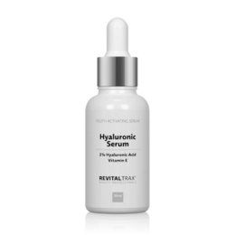 Hyaluronic serum with 2% hyaluronic acid to hydrate and plump skin.