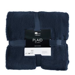  Dark blue fleece blanket, large size 200 x 150 cm, soft and cozy material, suitable for throws and home decor.