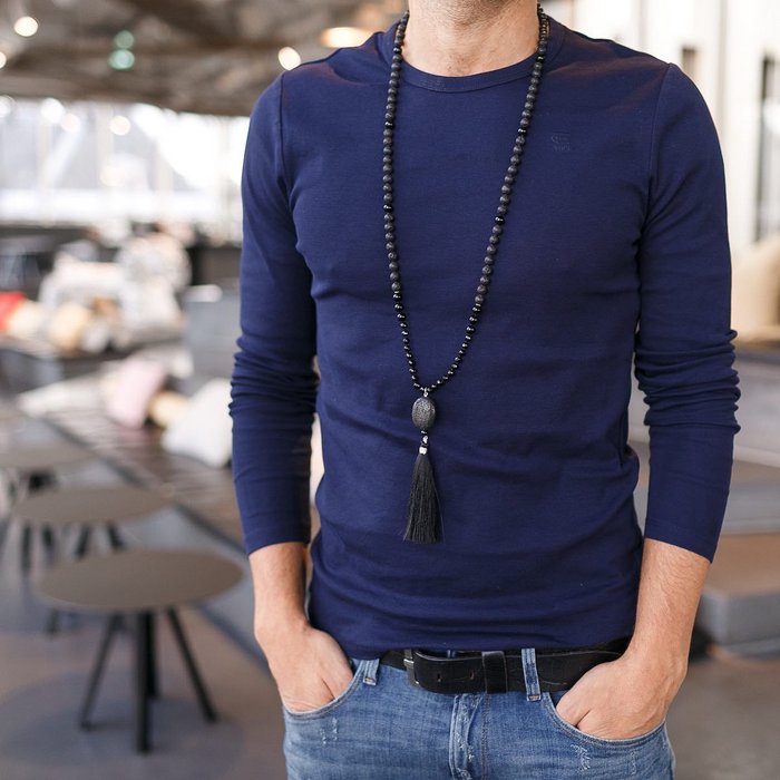 Black is the New Black Gemstone Mala