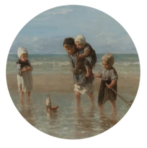 Wandcirkel Kinderen der Zee - Oude meesters