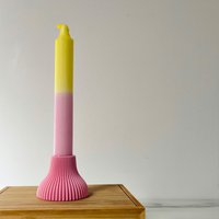 Kaarsenhouder 'Kees' in *Soft pink'