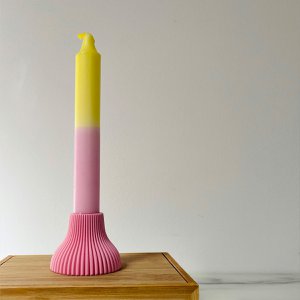 Kaarsenhouder 'Kees' in *Soft pink'