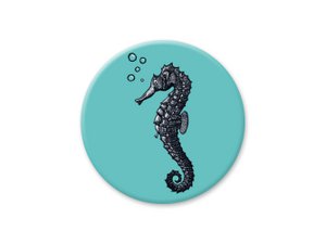 Round magnet seahorse