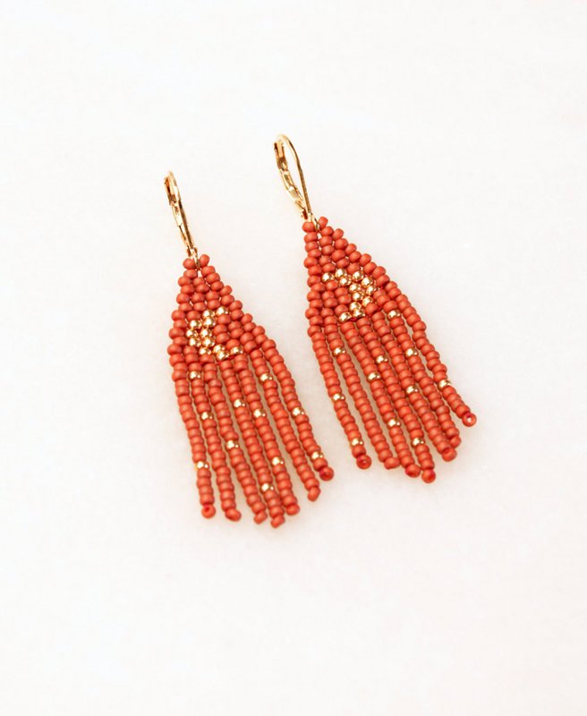 Boucles d'oreilles • Tiny Moon, noir, or