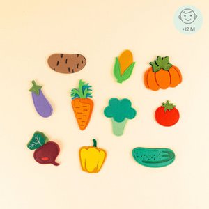 Colorful garden vegetables