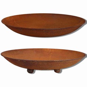 Decoratief komrooster Ø 47 cm | Tuindecoratie vintage plantenbak