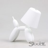 Stoobz Design – Balloon Dog LED-Tischlampe 16 × 10 × 18 cm Weiß
