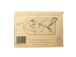 Stitch Map Bagagemærke - Brun
