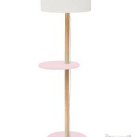 UFO Ashwood Floor Lamp Powder Pink