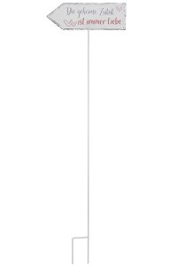 Metalen tuinsteker "liefdesingrediënt" VE 6