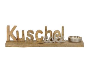Kerzenhalter Schriftzug Kuschelecke