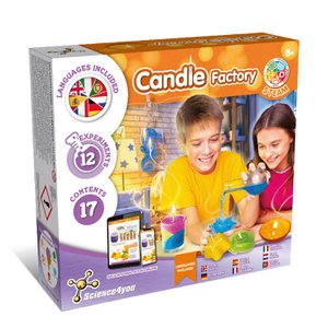Science4you Candle Factory – Kerzenset für Kinder – Machen Sie Ihre eigenen Kerzen mit diesem einzigartigen Kerzenherstellungsset für Kinder mit 12 Wissenschaftsexperimenten für Kinder – Wissenschaftssets für Kinder ab 8 Jahren