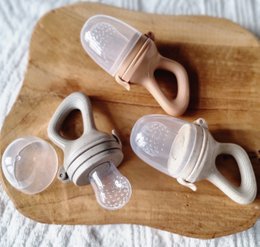 Fruit Feeder Pacifier - Beige Dotted