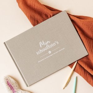 Fyllbooks Mein Schulfotobuch – Leinen Taupe