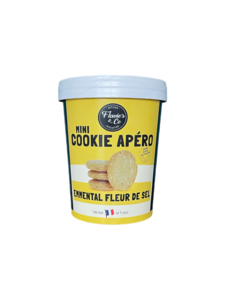 Mini aperitif cookies: French Emmental – Fleur de sel