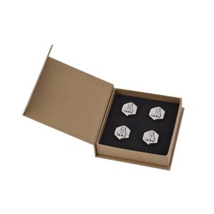 Laguiole van 4 kubieke stalen koeler kubussen doos