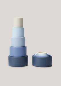 Silicone Stacking Cups - Mutlicolor - Blue Shades
