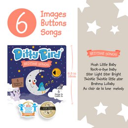 Ditty Bird Baby Sound Book: Canzoni della buonanotte