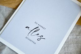 Ansichtkaart "Je kunt alles"