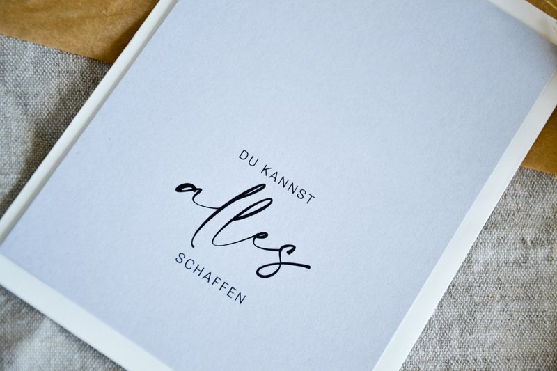 Ansichtkaart "Je kunt alles"