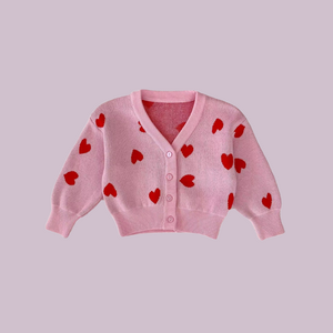 Roze hartjesvestje