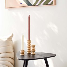 Totem Wooden Candle Holder - Tall Nº 5