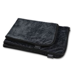  Graphite-colored, quick-dry dog drying glove. Made of soft, absorbent material to gently dry your pet after bathing or swimming.