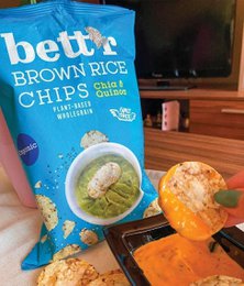 Brown Rice Chips Chia & Quinoa, organic, Bett'r, 60g