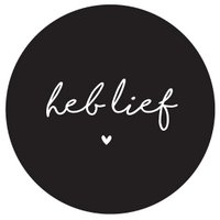 Muurcirkel heb lief zwart